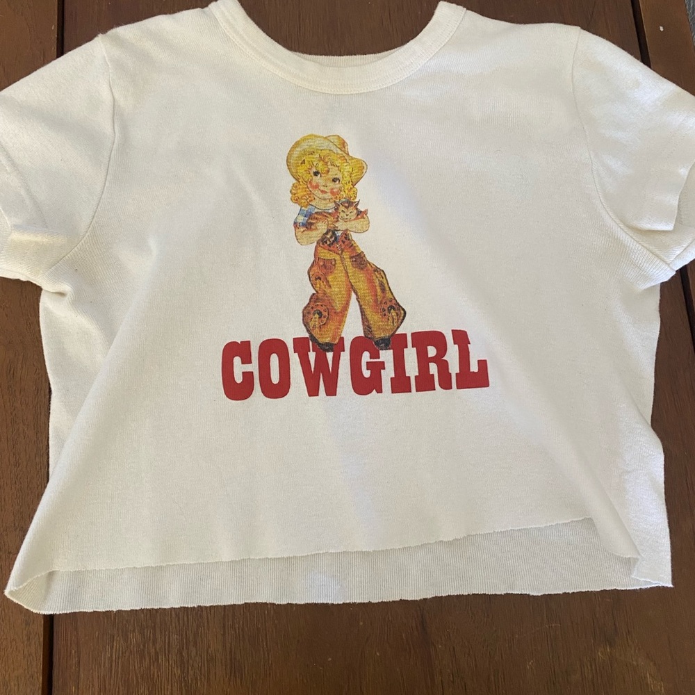 Brandy cowgirl baby tee